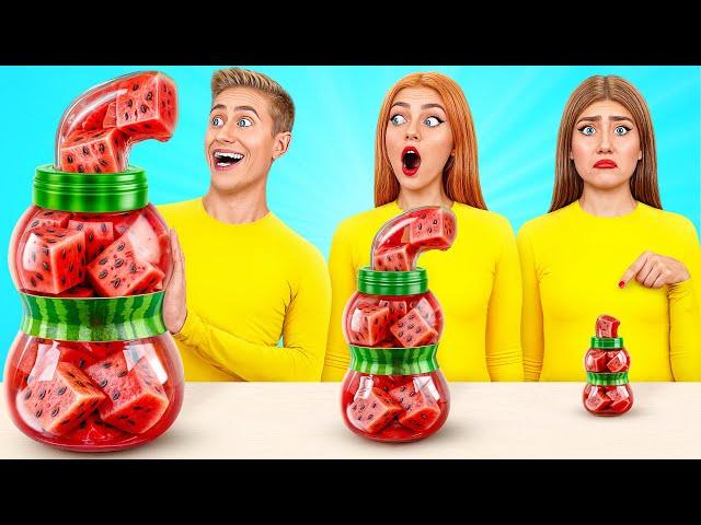 Big, Medium and Small Plate Challenge | Funny Food Recipes by Multi DO Joy