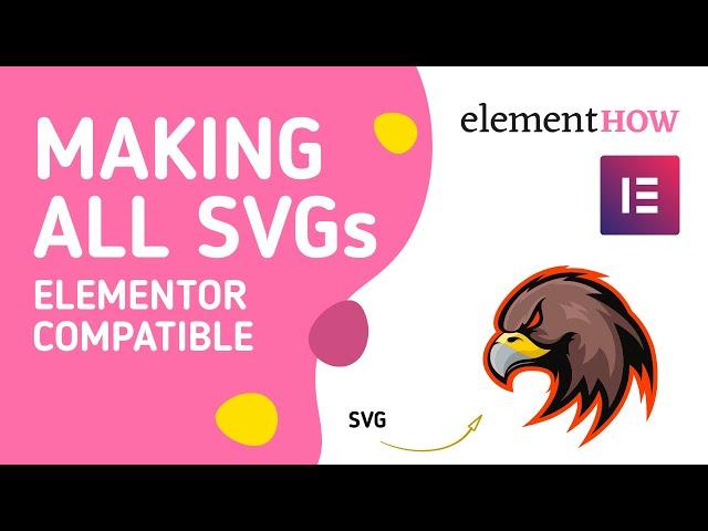 How To Make ANY SVG Work With Elementor  Color And Sizing Settings