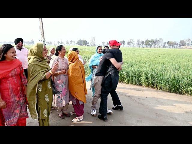 Surprise Visit EMOTIONAL VIDEO CANADA TO  PIND