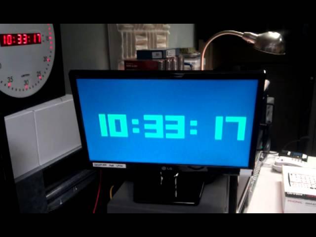 Raspberry Pi clock full screen