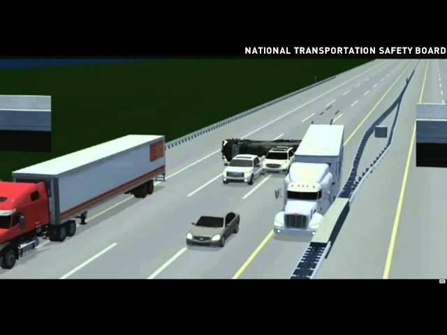 NTSB illustration shows Tracy Morgan crash