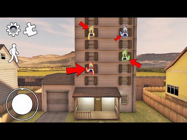 NEW HOUSE! Funny moments in Ice Scream Chapter 3 || Experiments with Rod Episode
