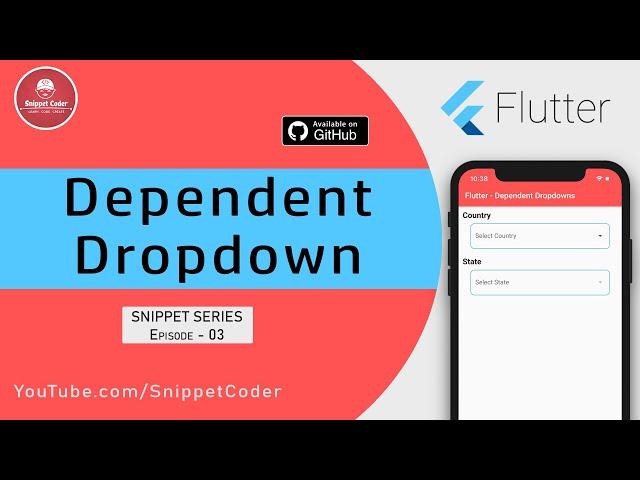 Dependent Dropdown (Parent/Child)  - Flutter Snippet Series - EP 03