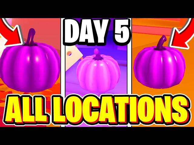 (DAY 5) How To Find ALL 25 PURPLE PUMPKIN LOCATIONS In Adopt Me Halloween Event 2024! Roblox