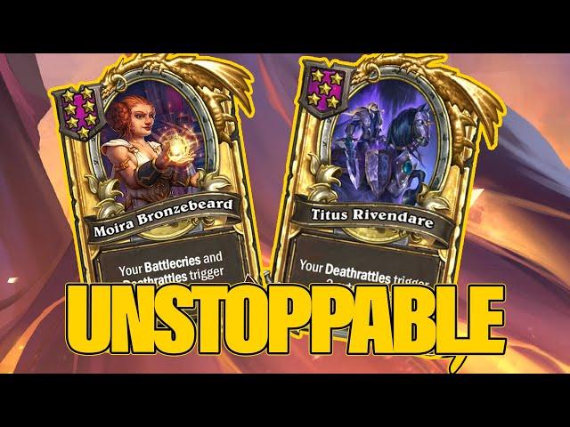 We’re Unstoppable With Golden Moira and Golden Baron | Dogdog Hearthstone Battlegrounds