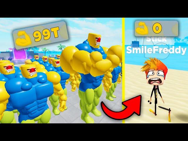 ПОЛНАЯ ИСТОРИЯ СЕРВЕРА САМЫХ СИЛЬНЫХ НУБИКОВ КАЧКОВ! История Muscle Legends Roblox