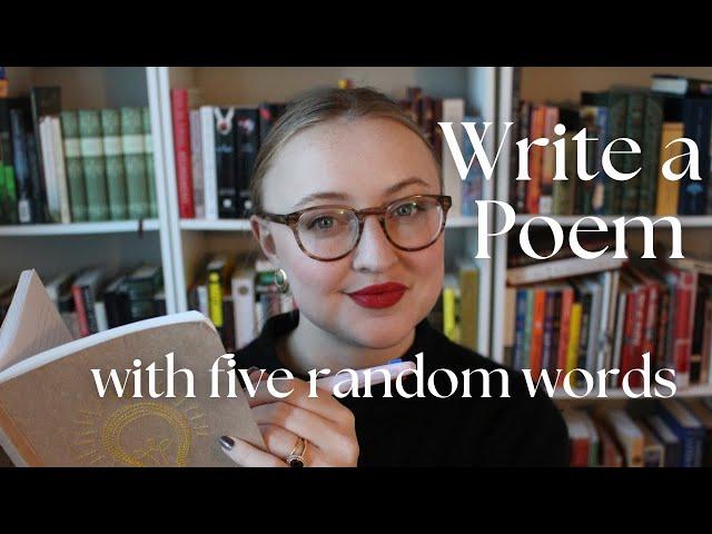 Write Poetry With Me #18: Five Words by Chance (November)