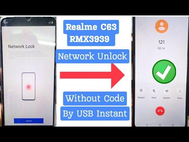 Realme C63 RMX3939 Network Unlock Without Online Code Tested