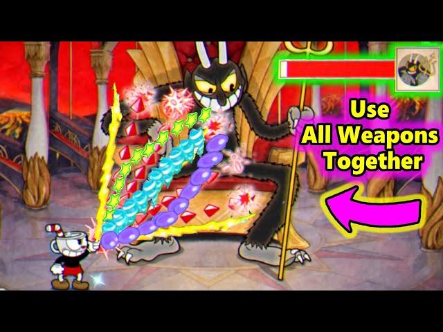 Cuphead + DLC - All Bosses Speedrun Using All Weapons Together