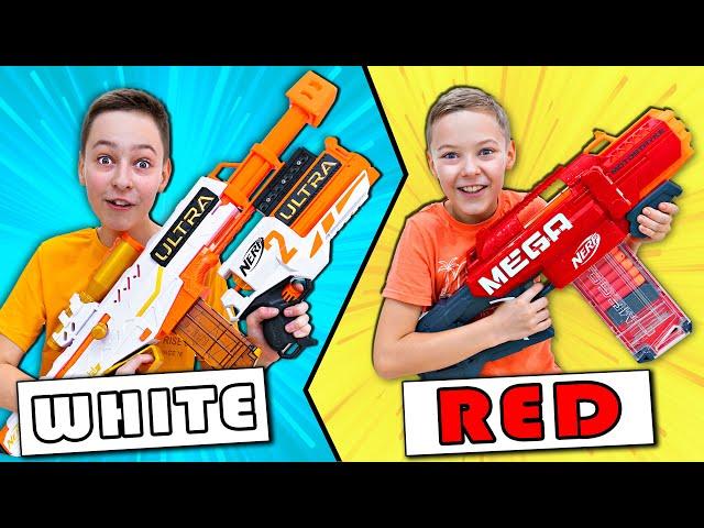 Using Only One Color of Nerf Blasters Challenge