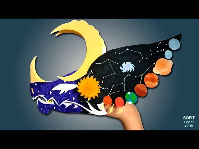 How to make a paper Space Dragon. DIY Sofit PaperCraft