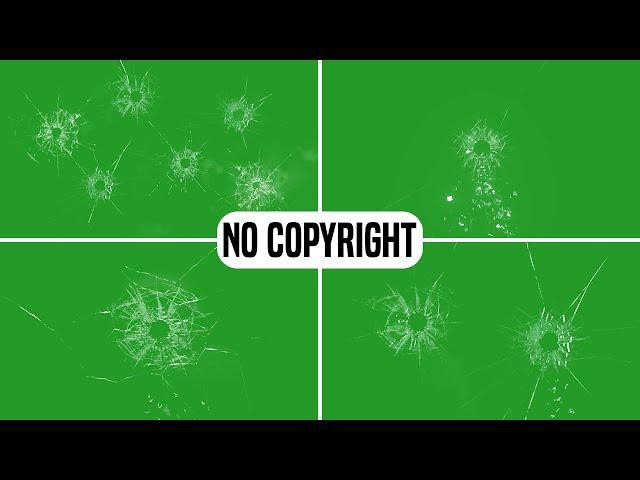 gun fire green screen || Gun fire glass breaking green screen || gun shot overlay green screen