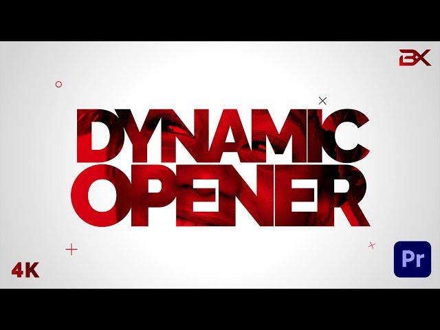 Dynamic Stomp Opener | Premiere Pro template | Tutorial