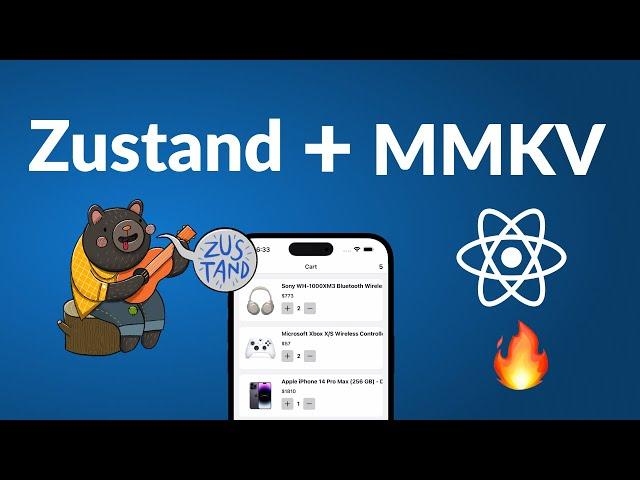  React Native Shopping Cart with Zustand and MMKV