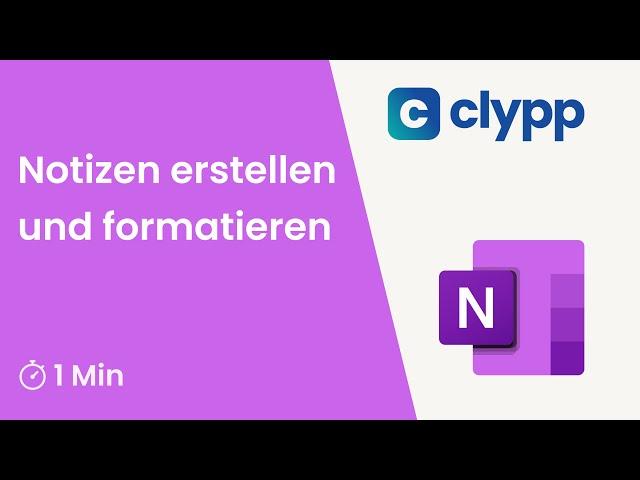 OneNote - Notizen erstellen und formatieren