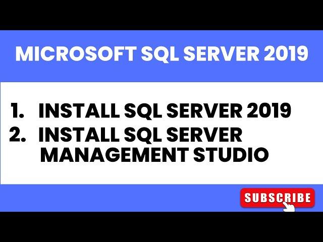 SQL Server 2019 | How to install SQL Server 2019 | how to install Microsoft SQL Server 2019