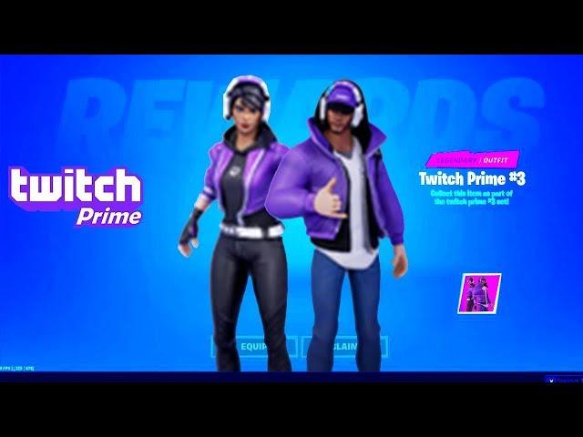 TWITCH PRIME PACK #3 In Chapter 2 ? (FREE SKINS) Fortnite X Twitch Prime Skin Bundle (How To Get)