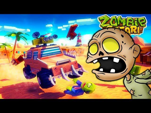 Crazy cars vs Zombies destroy and shoot down zombies in a fun video for kids about cars