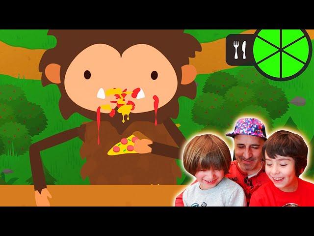 Dani y Evan en SNEAKY SASQUATCH de Apple arcade - Big Foot roba comida