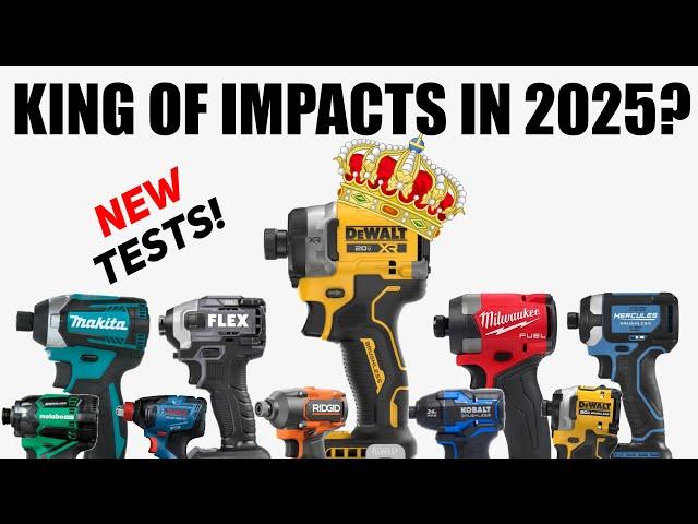 BEST Impact Driver in 2025?  DeWalt, Milwaukee, Flex, Makita and More!