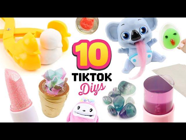 10 SATISFYINGLY WEIRD TikToks! Snow Ducks, Jelly, Crystals, Slime & More!