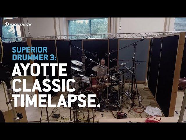 Superior Drummer 3: Ayotte Classic setup timelapse