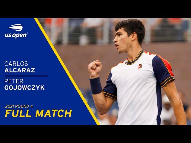 Carlos Alcaraz vs Peter Gojowczyk Full Match | 2021 US Open Round 4