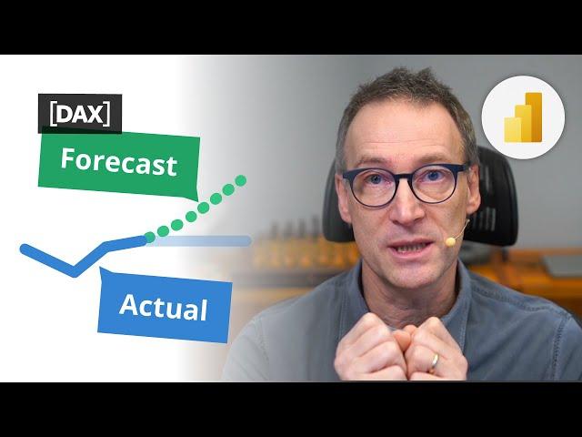 Showing actuals and forecasts in the same chart with Power BI