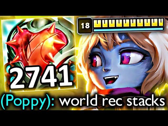 2741 HEARTSTEEL STACKS POPPY (WORLD RECORD)