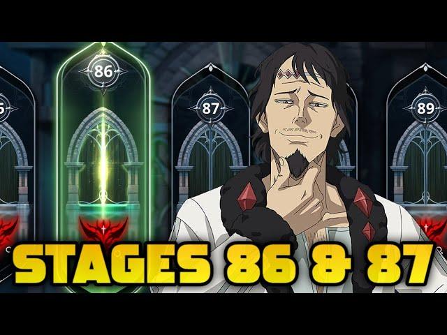 HALL OF ILLUSIONS STAGES 86 & 87! | Black Clover Mobile