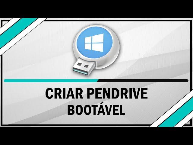 Como criar um pendrive bootável / sem programas