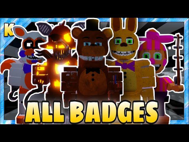 HOW TO GET ALL 9 BADGES in ULTIMATE CUSTOM NIGHT ROLEPLAY | Roblox