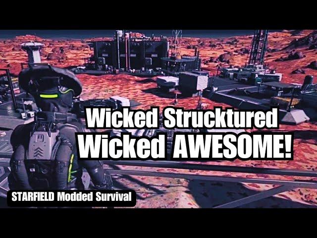 Starfield Mod Review: WICKED STRUCKTURED UPDATED Outpost Tour Showcase! #starfield #starfieldmods