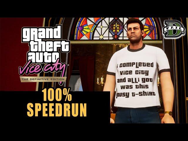 [World Record] GTA Vice City DE 100% 6:18:21 Speedrun