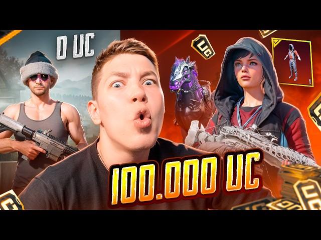 ЭТО МОЯ ПЕРВАЯ ПРОКАЧКА НА 100.000 UC В PUBG Mobile — С ВЕБКОЙ, РЕАКЦИЯ, Я БЫЛ В ШОКЕ В ПАБГ МОБАИЛ