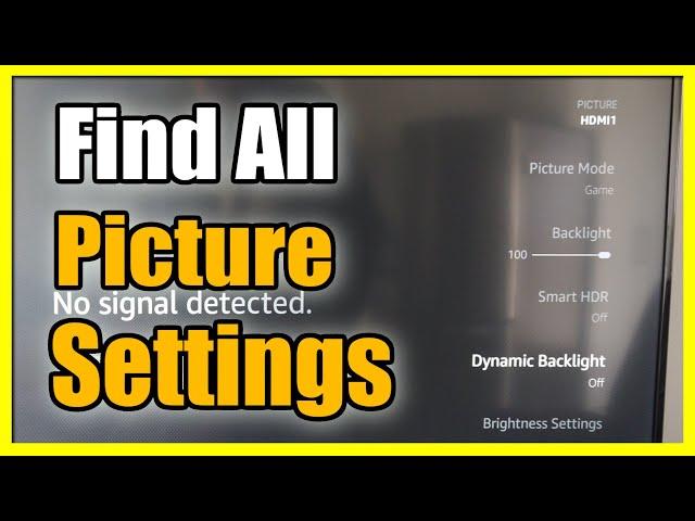 How to Fix Picture Settings Not All Showing Up on Amazon Fire TV (Easy Method)