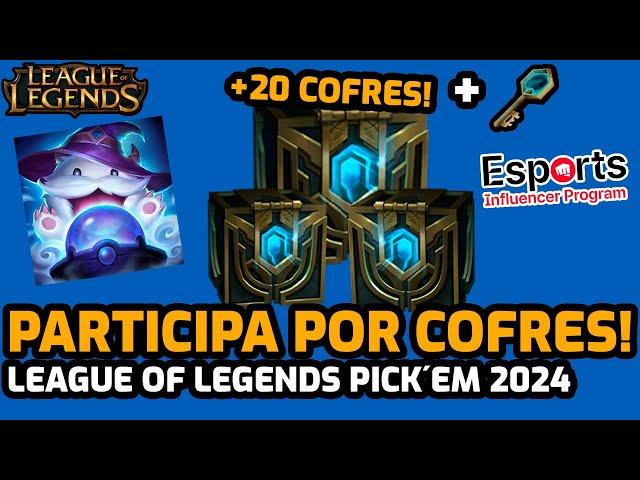 EXPLICACION PICK´EM + CONCURSO de COFRECITOS! #EIP - LEAGUE OF LEGENDS!