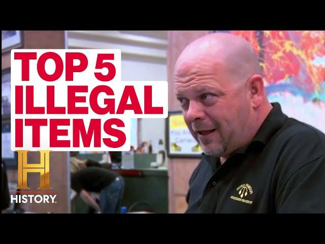 Pawn Stars: 5 SUPER RARE ILLEGAL ITEMS!