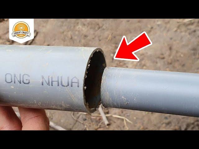 Easy Way to connect two different size PVC Pipe! Tricks That Plumbers Don't Want You To Know!