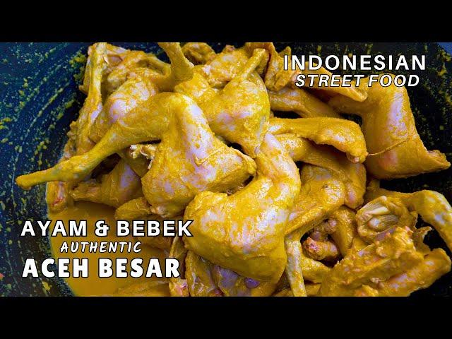 Ayam & Bebek Masak Aceh Rayeuk: Masakan Tradisional yang Menggugah Selera! (Indonesian Street Food)