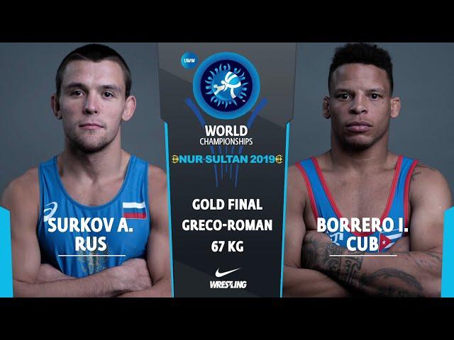 GOLD GR - 67 kg: A. SURKOV (RUS) v. I. BORRERO MOLI (CUB)