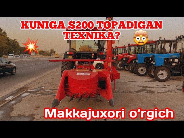 Кунига $200 топадиган маккажухори урадиган комбайн?  || Кормоуборочный комбайн