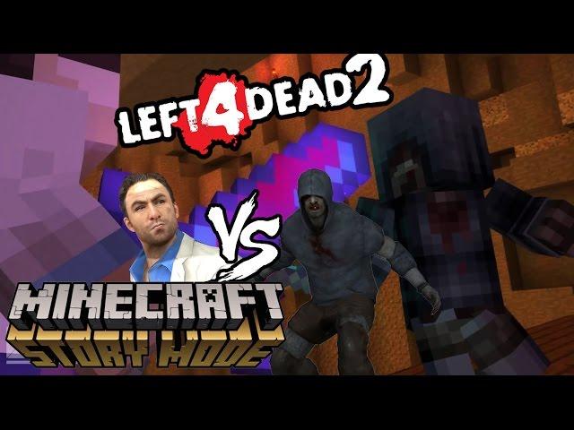 Nick vs Hunter LEFT 4 DEAD 2 ! Minecraft Story Mode Custom Theme