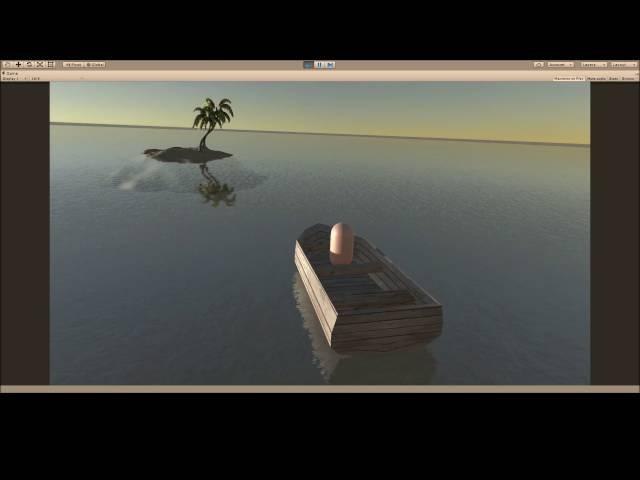 Simple Boat and Sailing Test with Unity