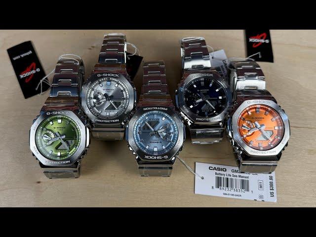 G-Shock GSteel 2100 Series All the Colors