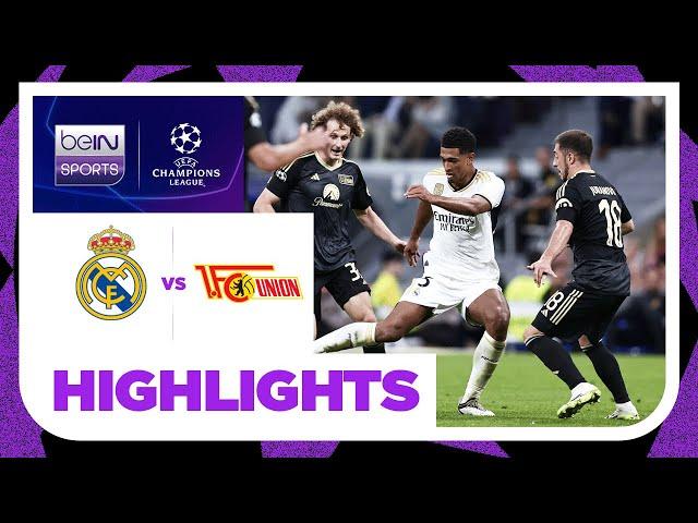 Real Madrid v FC Union | Champions League | Match Highlights