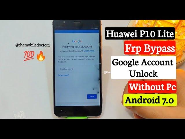 Huawei P10 Lite Frp Bypass Android 7.0 Without Pc | Huawei P10 Lite Google Account Unlock Without Pc