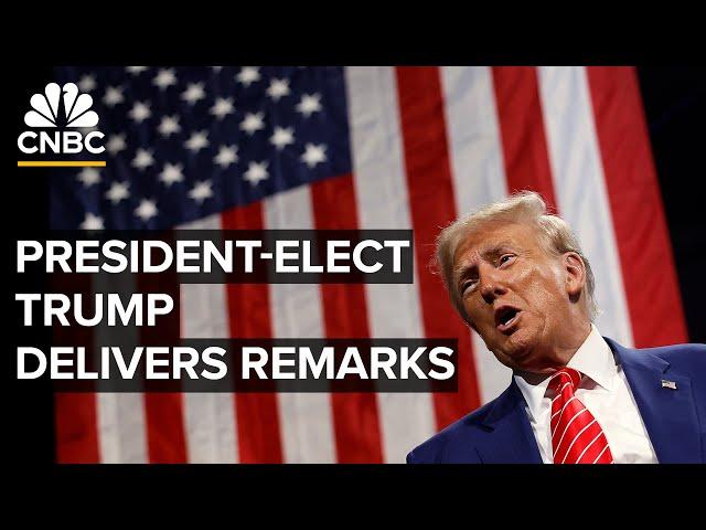 President-elect Donald Trump delivers remarks — 12/16/2024