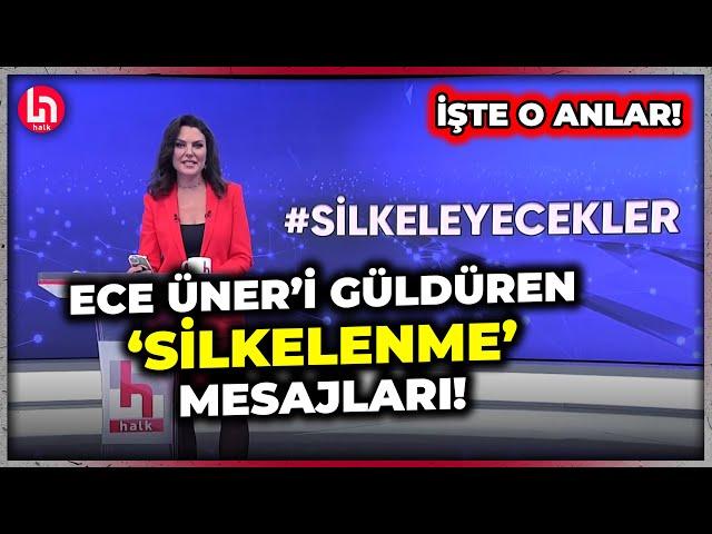 Ece Üner 'silkelenme' mesajlarını okudu! İşte stüdyoda güldüren anlar!