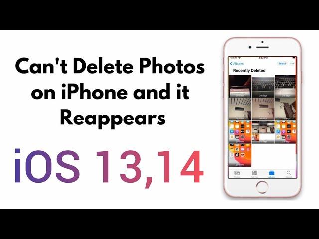 Can't Delete Photos on iphone and iPad and it Re-Appears